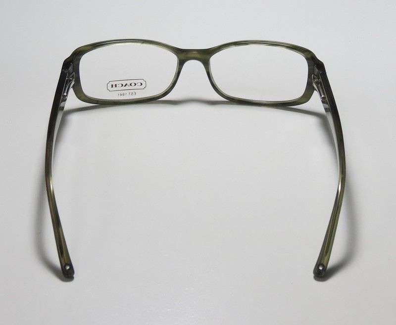 NEW COACH VIVIAN 539 GREEN FULL RIM SPRING HINGES EYEGLASS/GLASSES 