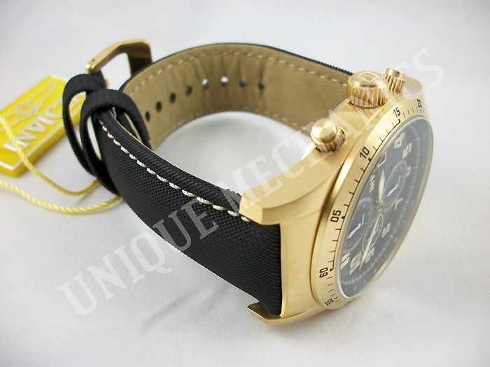 Invicta 1318 Military Stainless Steel Chronograph Nylon Watch  