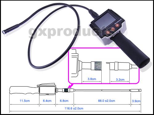 NTSCTV video AVI output with video wire F2.8 Lens with 54° Viewable 