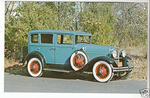 1928 MARMON 68 5 PASSENGER SEDAN Car Photo POSTCARD  