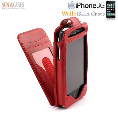 SENA APPLE IPHONE 3G & 3GS WALLETSKIN LEATHER CASE  