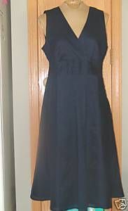 NWT Eddie Bauer Womens SL Wrap Lawn Pintuck Dress 2 18  