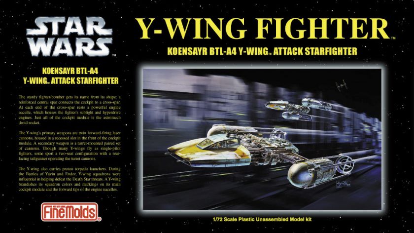 Finemolds 1/72 Star Wars Y Wing Attack Starfighter  