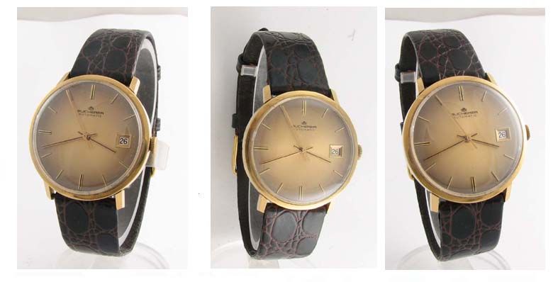 Mint 18K Gold Bucherer Retro Dress Wrist Watch 1969  