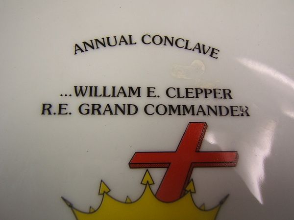 Knights Templar Pennsylvania 147th Conclave Plate  