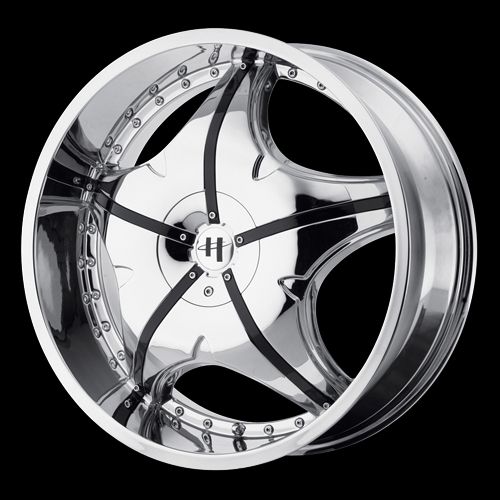 Helo 846 Chrome W/Black 22x8.5 2006 2011 Cadillac STS  