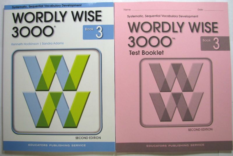 Wordly Wise 3000 Book 3 Student Book + Test Booklet 9780838828212 