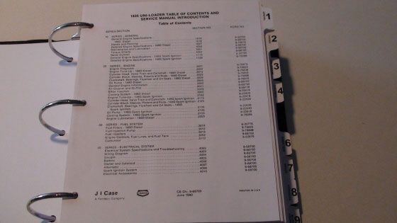 Case 1835 Uni Loader Service Repair Manual, Nice & New  