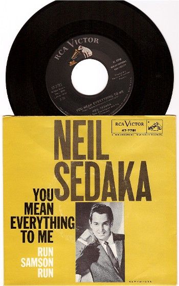 NEIL SEDAKA You Mean Everything To Me 45 w/PS NM/UNPLYD  