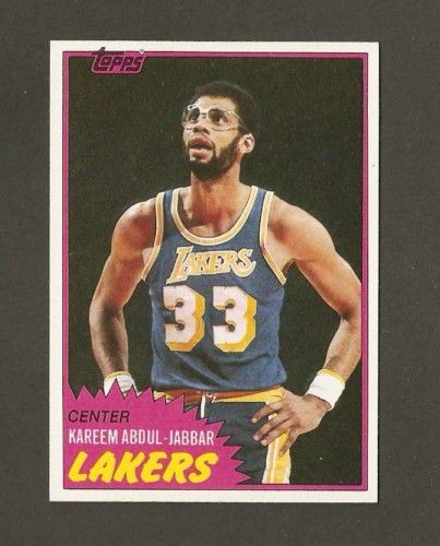 1981 Topps #20 Kareem Abdul Jabbar LA Lakers NM/MINT  