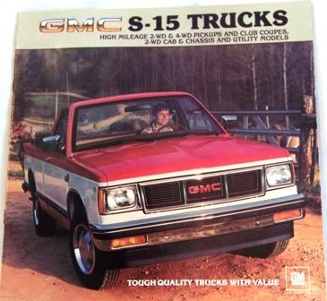 1983 83 GMC S15 Pickup original sales Brochure MINT  