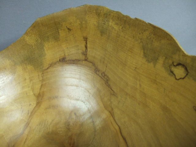   Hawks Tulsa Oklahoma Artist TURNED WOOD THin Wall Pecan Burl BOWL 1993