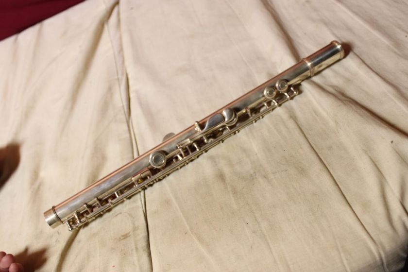 Yamaha YFL 461H Solid Silver Flute Offset G B Foot WOW  