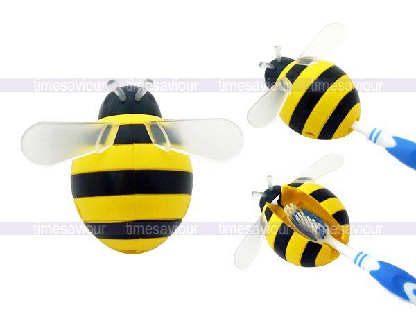 Yellow Bumble Bee Toothbrush Holder Suction Cup  