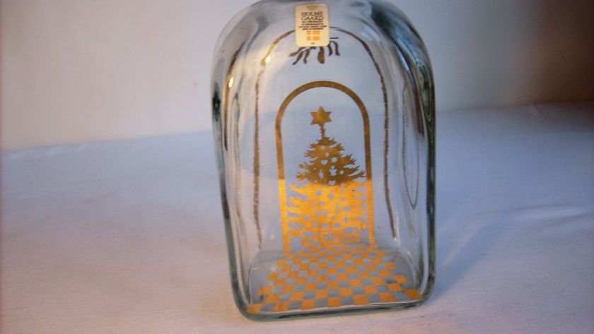 Holmegaard Denmark Weihnachtsflasche Michael Bang 1981  