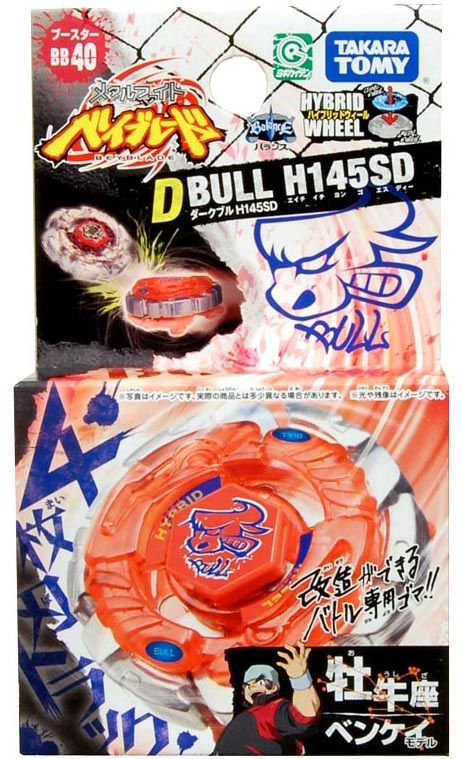 Beyblade Metal Hybrid Dark Bull H145SD BB 40  