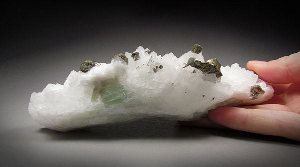 Pyrite on Quartz, Jiangxi, China  