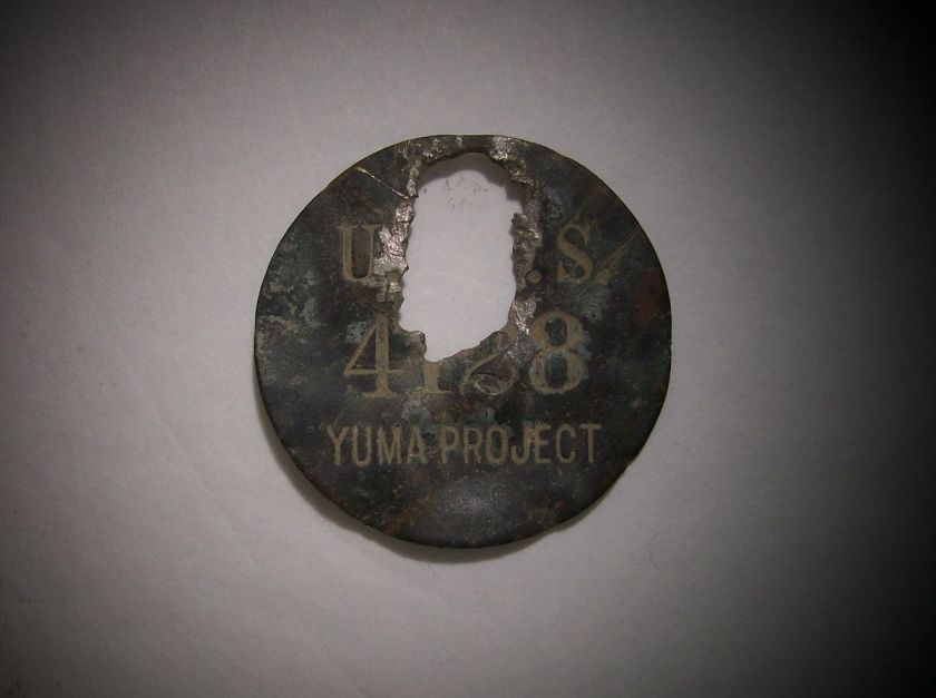   Yuma Project Artifact Treasure Find US History Wild Southwest Arizona