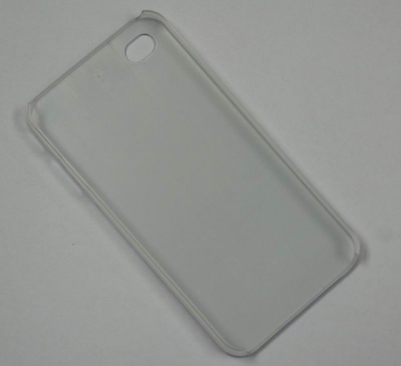 Purple Brand New Clear Side Protector Skin Case For Apple iPhone 4 4G 