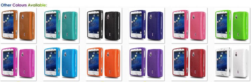 London Magic Store   Orange Mesh Hard Case For Sony Ericsson Xperia 