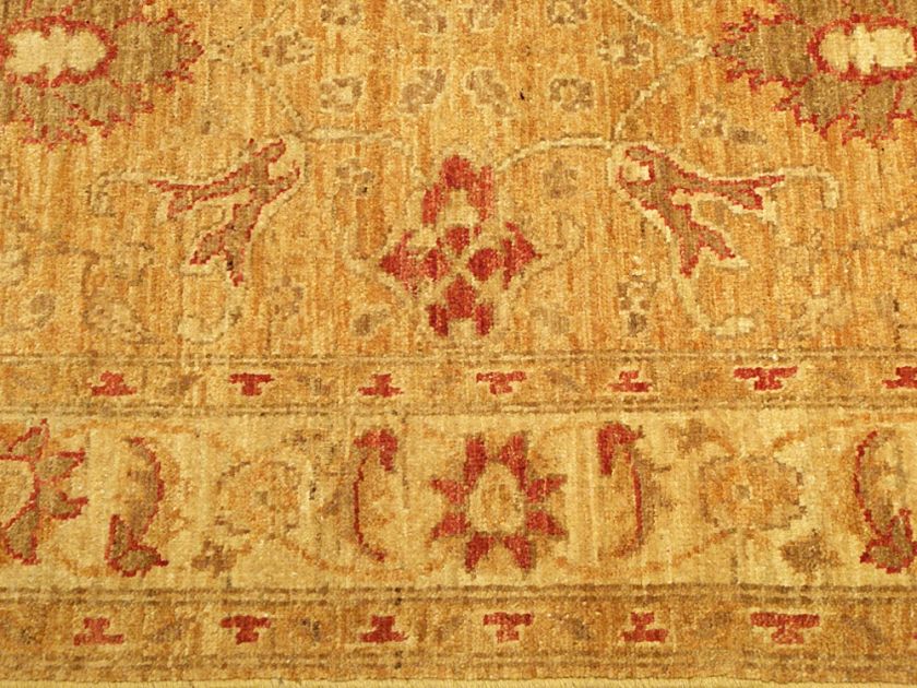   Beautiful Vegetable Dye Hand Spun Gazni Wool Sultanabad Runner  