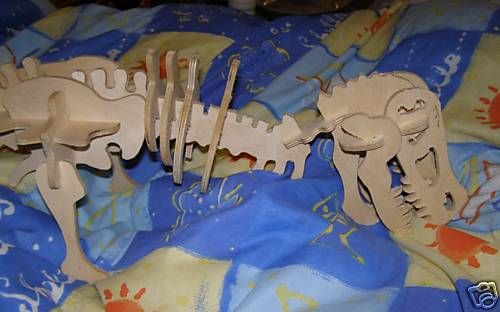 VINTAGE DINOSAUR KAPLA WOODEN BUILDING BLOCKS 40 LONG  