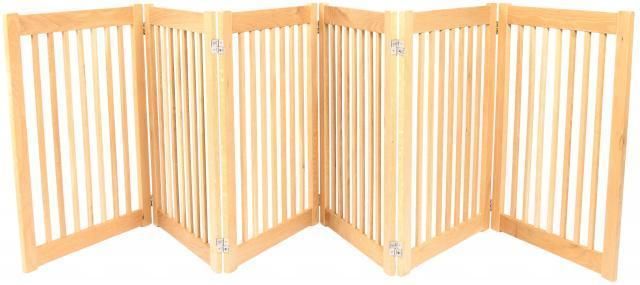 DOG GATE wood indoor/outdoor pen KENNEL fence WHITE OAK customize size 