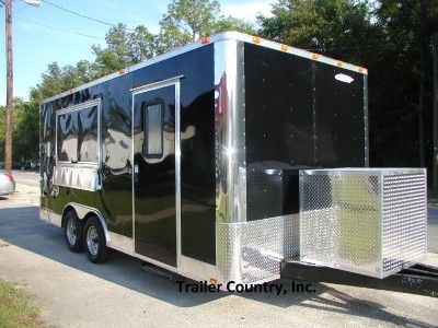 NEW 8.5x18 Enclosed Concession Food Vending BBQ Trailer  