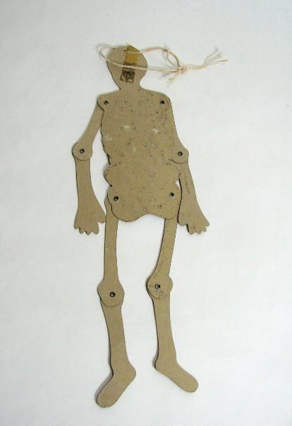 Vintage Beistles Halloween Skeleton Hinged Die Cut Decoration  