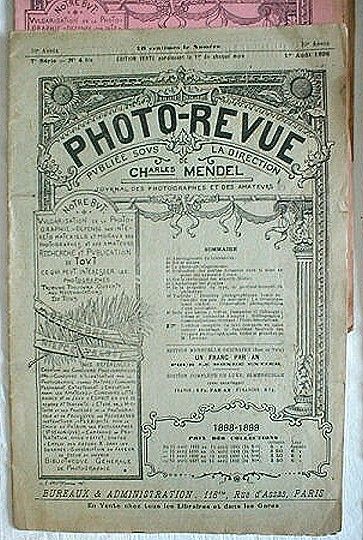 PHOTO REVIEW LOT OF 20 FRENCH 1898 1900 ART PHOTOGRAPHY  