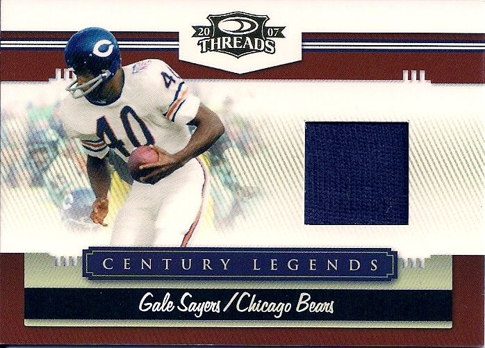 Gale Sayers, Game Used Jersey, 2007 Donruss Threads  