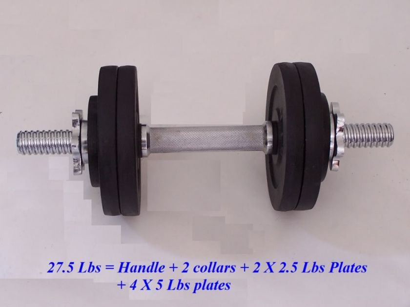 Adjustable Weights From 5 LBS to 52.5 LBS with 2.5 LBS Increment