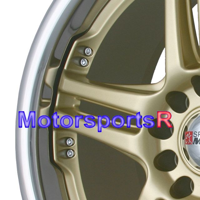 18 XXR 502 Gold Wheels Rims Mazda 3 5 6 Galant Matrix  