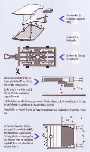 Close Coupler Kupplung   NEM Post Kit #503 Ribu Rietze  