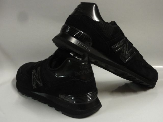 New Balance 574 Black Black Sneakers Mens Size 13  