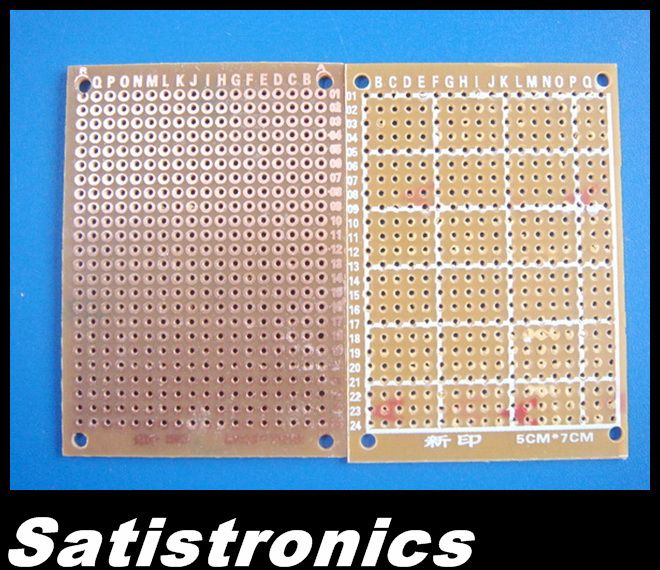 10x Paper Phenolic Prototyping PCB 5x7 Universal Board  