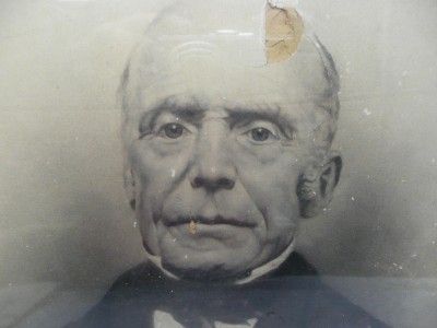 EARLY 1800s photo scarry large grump old man 1700s ??  