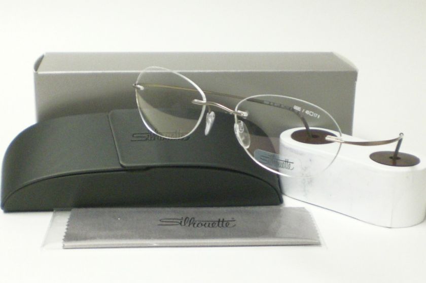 SILHOUETTE 6685 BROWN 6073 EYEGLASSES AUTH. S 49 TITAN  