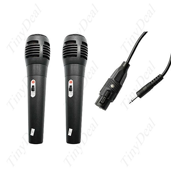 Two 4 in 1 Karaoke Mics for Wii PS3 PC GWIIKM01  