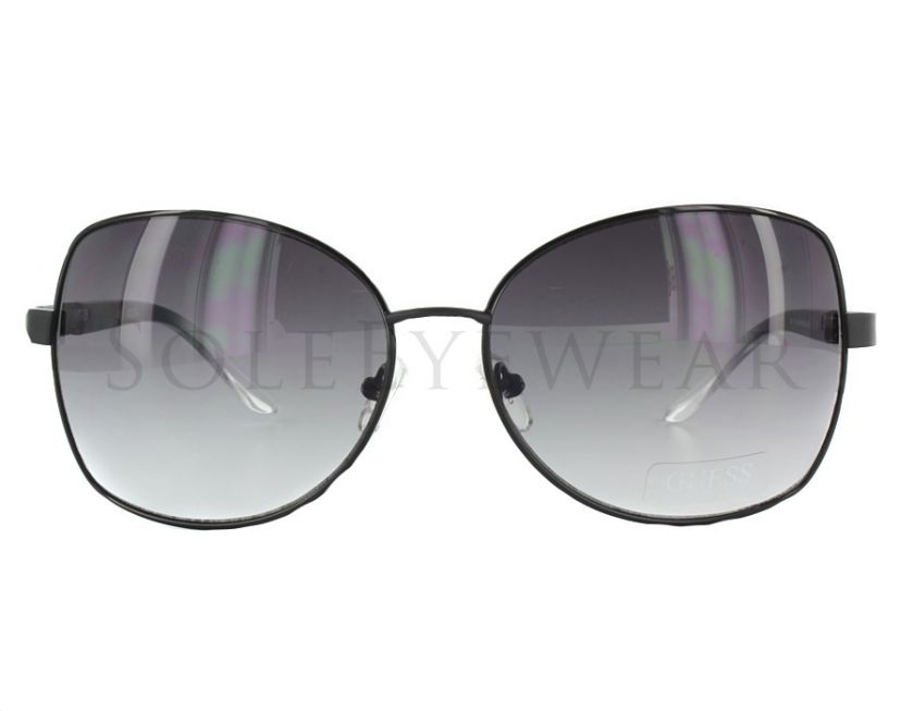 NEW Guess GU 7071 BLK 35 Black Sunglasses  