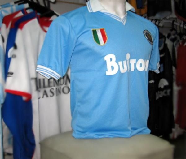 10 MARADONA IN NAPOLI 86 87 RETRO JERSEY ALL SIZES  