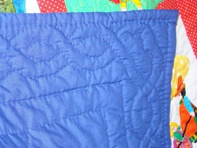 HAND~QUILTED NURSERY RHYME BABY CRIB/WALL QUILT  