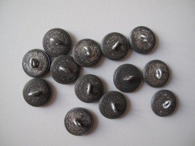 13 Greek Army Uniform buttons.Before1967.See Crown.