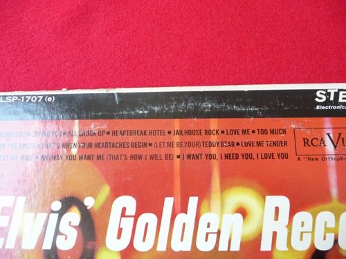 ELVIS golden records 1958 LP RCA TOP DOG Victor dg VG++  