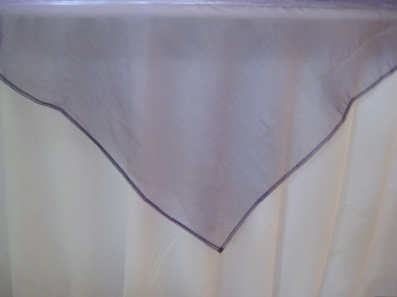 72 x 72 ORGANZA OVERLAY LAPIS WEDDING BANQUET  