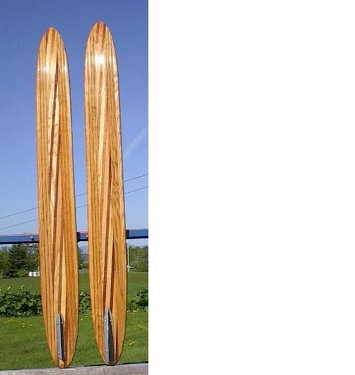 VINTAGE Wooden 65 Waterskis CYPRESS GARDENS SUPER GROOVED  