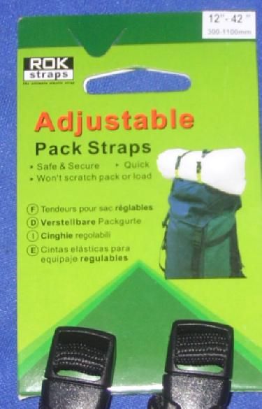 New ROK 42 Adjustable Pack Camp Compression Straps  