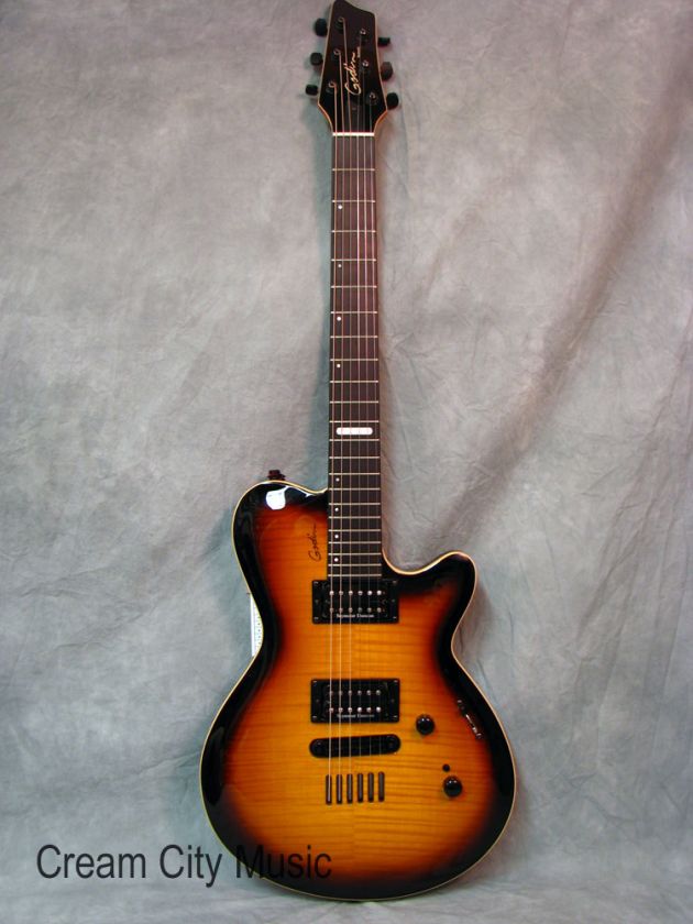 Godin Summit CT Guitar HDR Sunburst Flame Maple Seymour  