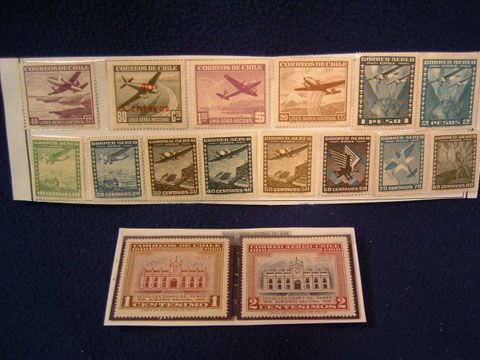 Chile Vintage Correo Aereo   Postcards  