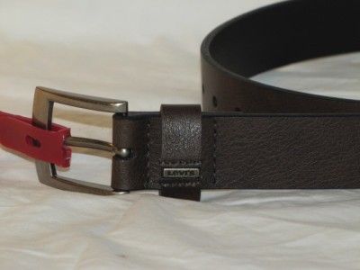 New Boys LEVIS Brown Leather Belt Sz S(22 24), M (26 28), L (30 32 